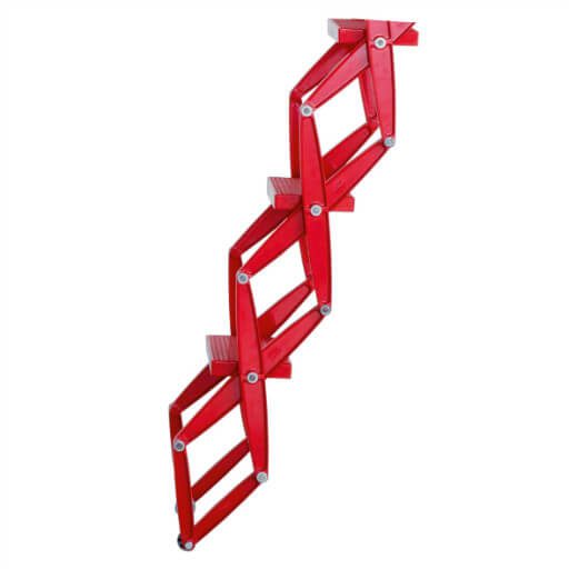 Heavy duty concertina loft ladder in red. The difference is in the detail. Premier Loft Ladders Heavy duty concertina loft ladder in red. The difference is in the detail. Premier Loft Ladders