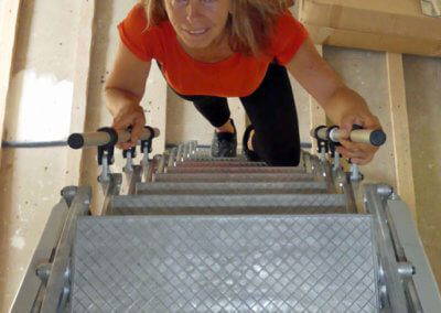 Elite Loft Ladder with large non-slip treads. Premier Loft Ladders