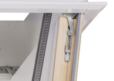 Insulated loft hatch concealed hinge. Designo loft hatch from Premier Loft Ladders