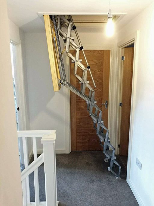 Supreme loft ladder. High quality loft ladder installed into a modern family home.