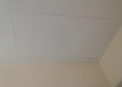 Aperture marked and prepared for Escalmatic automatic loft ladder