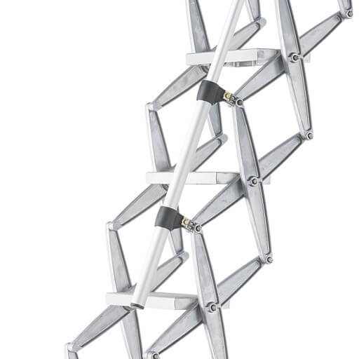 Telescopic loft ladder handrail for use with Supreme, Elite, Ecco, MiniLine and Piccolo Premium concertina loft ladders