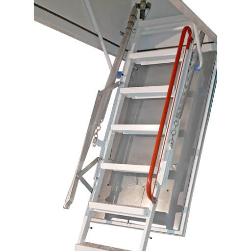 Isotec Electric fire rated retractable ladder.