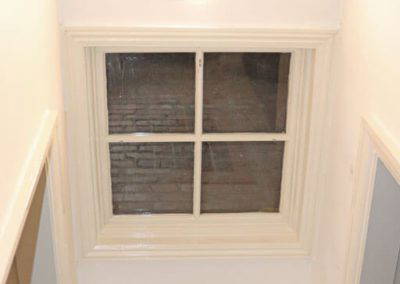 Glass loft hatch in Victorian home