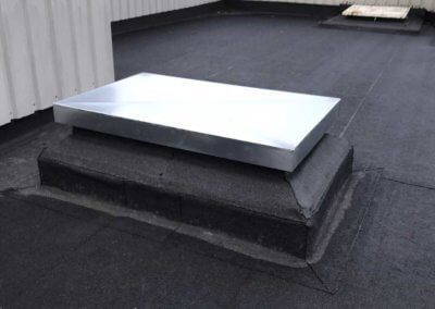 Weather proof roof access hatch. Premier Loft Ladders case study