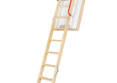 LWT Insulated wooden loft ladder. Available with Passive House certification.