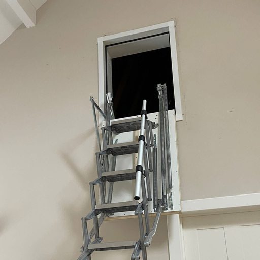 Heavy-duty vertical wall access loft ladder from Premier Loft Ladders. Installed by Artisan Loft Ladders