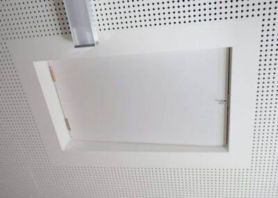 Sloped roof access hatch