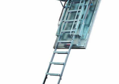 Galvanised steel loft ladder. Premier Loft Ladders