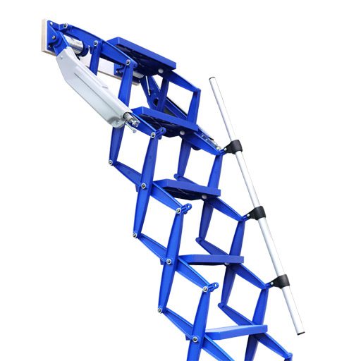 Elite-Blue_512x512 Elite retractable ladder in RAL 5005 'Signal Blue' powder coat finish