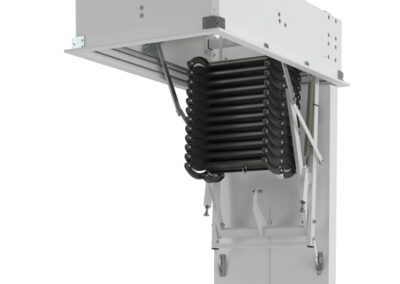 FAKRO LET Electric Scissors Loft Ladder while opening