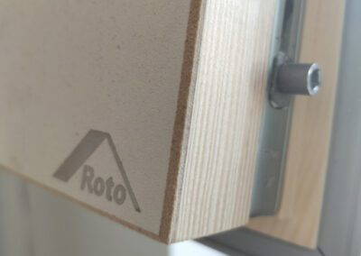 Insulated hatch with multi-point locking mechanism.