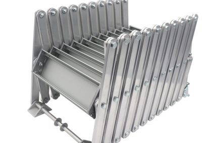 Piccolo concertina loft ladder in the closed position.