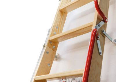 LWL loft ladder with two handrails for improved comfort.