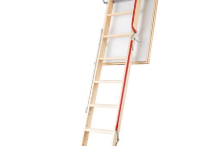LWL timber loft ladder. Fully Extended